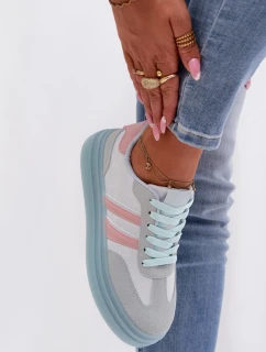 Dámské tenisky na platformě modré model 21997838 - Boto