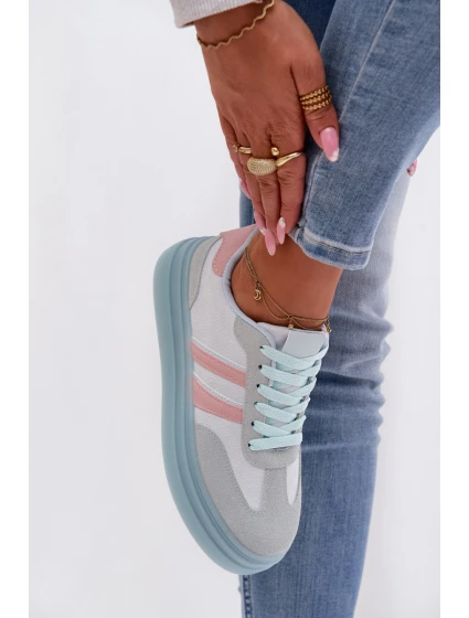 Dámské tenisky na platformě modré model 21997838 - Boto