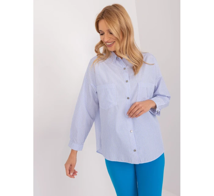 Koszula BP KS model 19688816 biało niebieski - FPrice