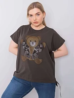 Blúzka RV BZ 6434.28P tmavá khaki