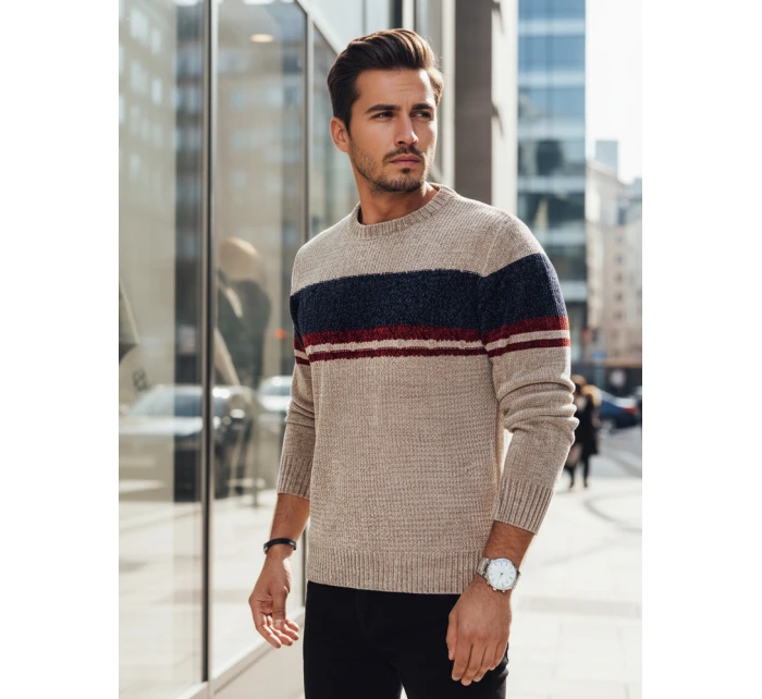 Pánsky hnedý sveter FashionStreet WX2243z