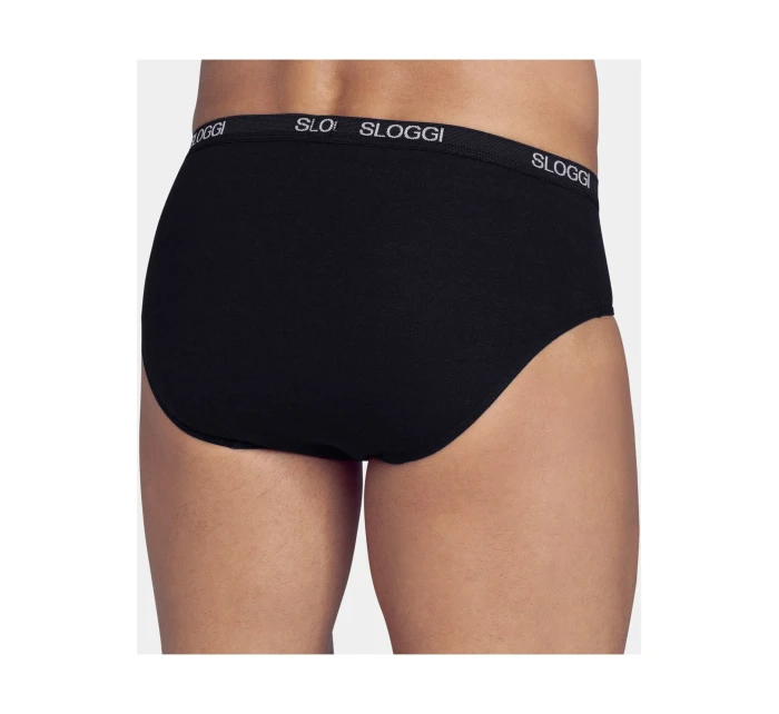 Pánské slipy men Basic Midi černé - Sloggi Pánské slipy men Basic Midi černé - Sloggi