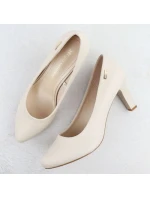 Dámské lodičky na podpatku s pásky Sergio model 21906139 - LEONE