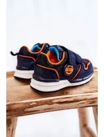 Dětská sportovní obuv na suchý zip Memory Foam System Big Star model 21599209 Námořnická modrá - Big Star Shoes
