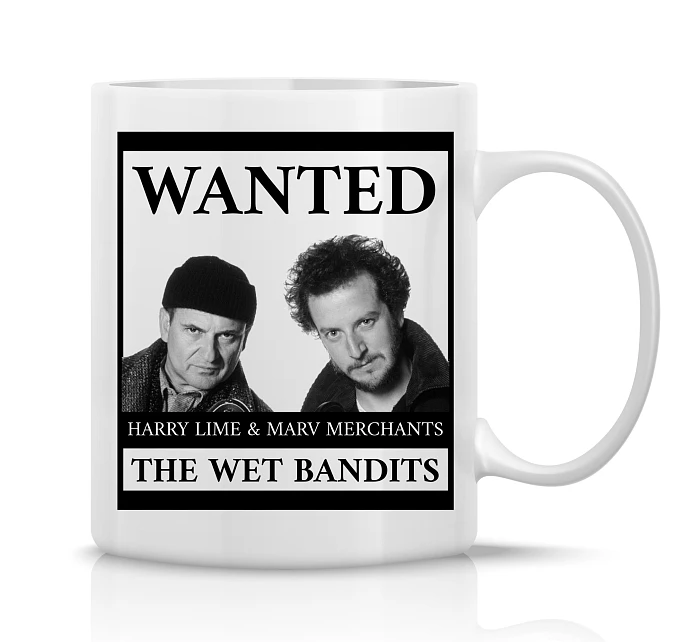 WANTED - klasický bílý keramický hrníček 300 ml