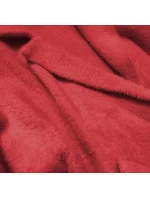 Červená vlna z alpaky na oblečenie (7108)