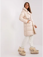 Dámska ľahká páperová zimná bunda Továrenská cena light beige (TR8310)