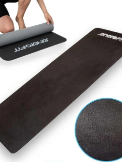 PROTIŠMYKOVÁ PODLOŽKA NA JOGU A FITNESS TPE ČIERNO-SIVÁ ENERO FIT