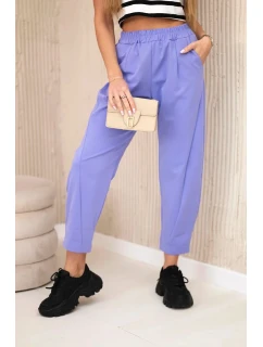 Nohavice s vreckami Summer Punto fialové