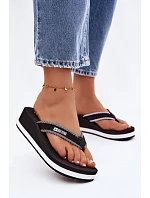 Dámské žabky na platformě Big Star NN274A727 Černé Dámské žabky na platformě Big Star NN274A727 Černé