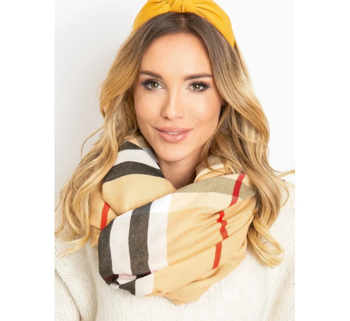 Dámský šátek AT CH model 14832717 béžový - FPrice Dámský šátek AT CH model 14832717 béžový - FPrice