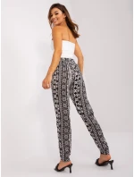 Nohavice D73770M61869O čiernobiele
