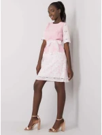 Šaty LK SK 506836 1.74P biela a ružová