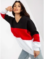 Mikina RV BL 8377.89 čierna a červená Mikina RV BL 8377.89 čierna a červená