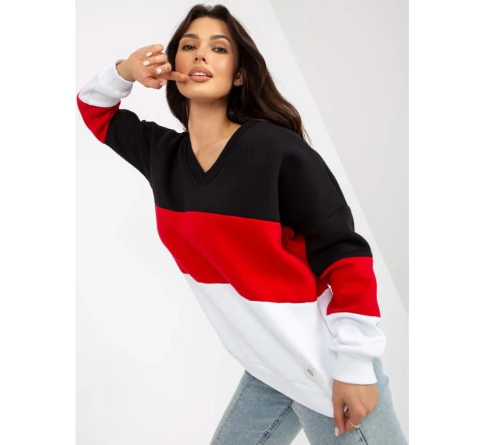 Mikina RV BL 8377.89 čierna a červená Mikina RV BL 8377.89 čierna a červená