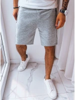 Pánské světle šedé teplákové kraťasy Dstreet model 21968823 - FashionStreet