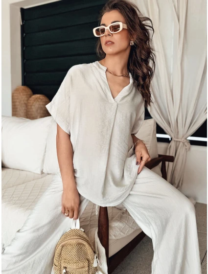 Dámská halenka béžová Dstreet model 21977045 - FashionStreet