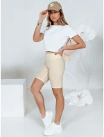 Dámske krémové šortky LOVIFIT FashionStreet SY0429 Dámske krémové šortky LOVIFIT FashionStreet SY0429