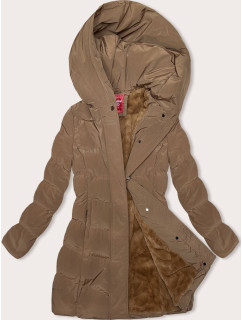 Hnedá zimná bunda s kapucňou (2M-023)