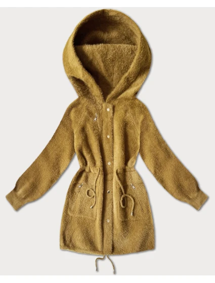 Bunda z horčicovej alpaky (W017#) Bunda z horčicovej alpaky (W017#)