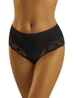 Dámské kalhotky model 17733907 black WOLBAR - Wol-Bar