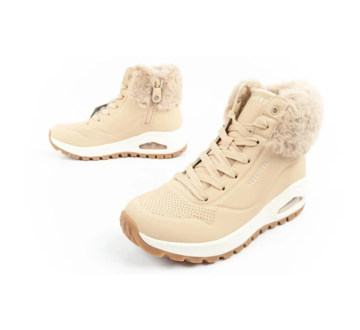 Uno model 21394757 dámská sportovní obuv zateplené boty zimní hnědé dámské - Skechers