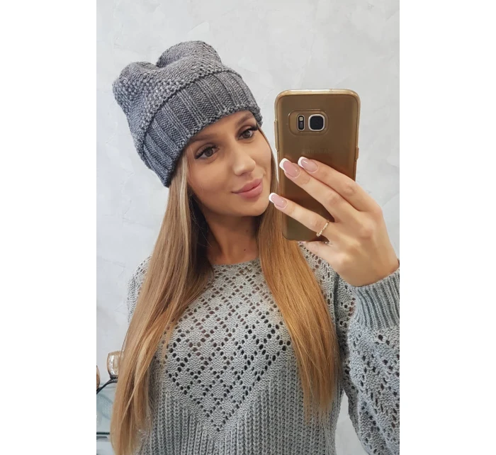 Dámska čiapka Danuta K331 tmavo šedá Dámska čiapka Danuta K331 tmavo šedá