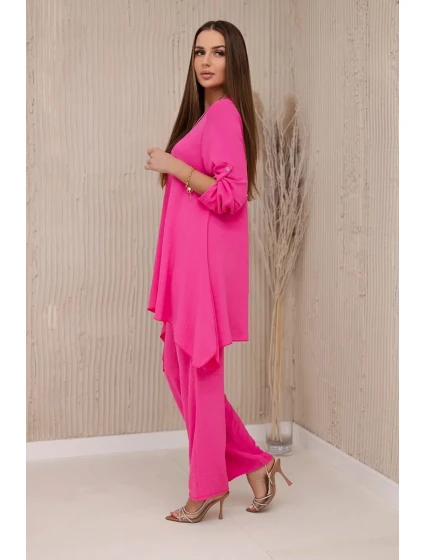 Sada halenky + kalhot s přívěskem růžový Sada halenky + kalhot s přívěskem růžový