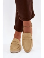 Dámské mokasíny z eko semiše žluté Renelia