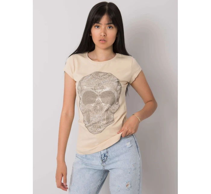 T košeľa EM TS ES 21 532.18 béžová