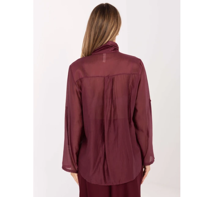 Koszula IT KS model 21786397 bordowy - FPrice