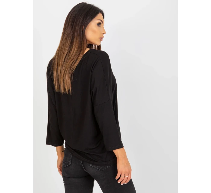 Bluzka RV BZ model 18496706 czarny - FPrice Bluzka RV BZ model 18496706 czarny - FPrice