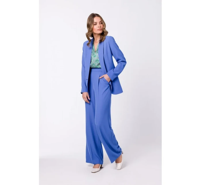 model 18360112 Halenka bez rukávů modrá - STYLOVE model 18360112 Halenka bez rukávů modrá - STYLOVE