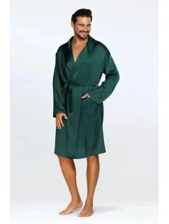 Pánsky saténový župan Lukas green - DKaren