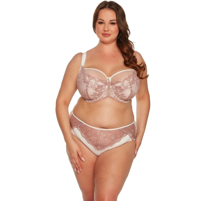 Maxi podprsenka BSM 1244 Ranita púdrovo ružová s ecru - Gaia Maxi podprsenka BSM 1244 Ranita púdrovo ružová s ecru - Gaia
