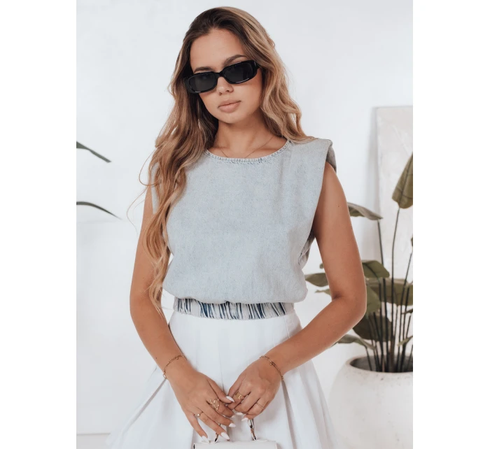 Dámská halenka modrá Dstreet model 21968326 - FashionStreet Dámská halenka modrá Dstreet model 21968326 - FashionStreet