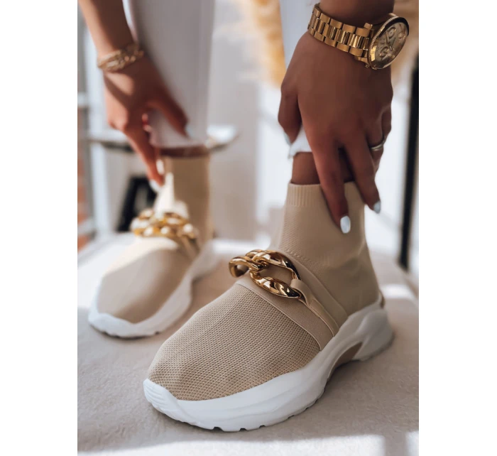 Dámské boty ELISA beige Dstreet ZY0280