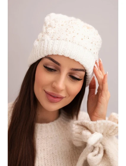 Dámská čepice Amira model 21878025 bílá - K-Fashion