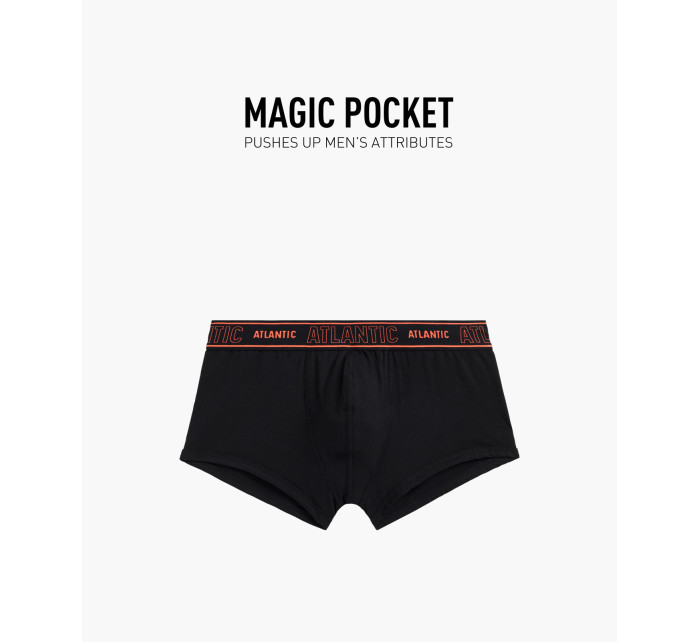 Pánske boxerky ATLANTIC Magic Pocket - čierne