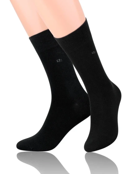 Hladké pánske ponožky s jemným vzorom 056 Hladké pánske ponožky s jemným vzorom 056