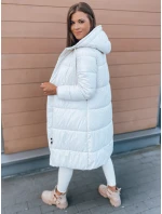 Dámska bunda KERMIT ecru FashionStreet TY2857 Dámska bunda KERMIT ecru FashionStreet TY2857