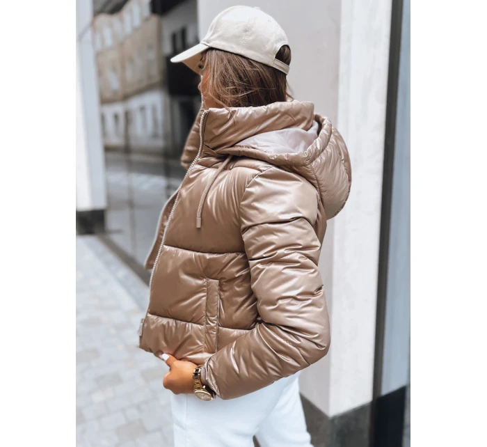 Dámska prešívaná bunda LOLAROSE beige FashionStreet TY3738