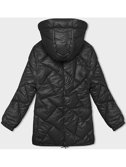 Černá dámská zimní prošívaná bunda model 21246192 - J.STYLE Černá dámská zimní prošívaná bunda model 21246192 - J.STYLE