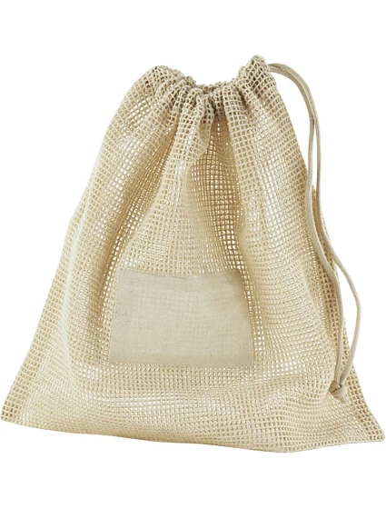 Westford Mill W 155 Sieťovka z bio bavlny so sťahovacou šnúrkou 50.0155 natural