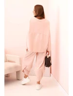 Komplet new punto bluza + model 21214013 tmavě pudrově růžová - K-Fashion Komplet new punto bluza + model 21214013 tmavě pudrově růžová - K-Fashion