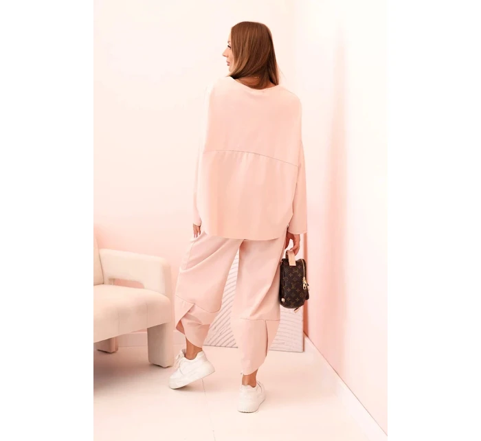 Komplet new punto bluza + model 21214013 tmavě pudrově růžová - K-Fashion Komplet new punto bluza + model 21214013 tmavě pudrově růžová - K-Fashion