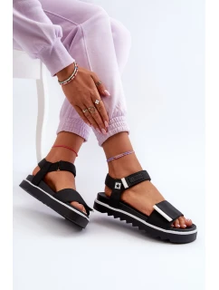 Damskie Sandały Na Platformie Big Star NN274778 Czarne