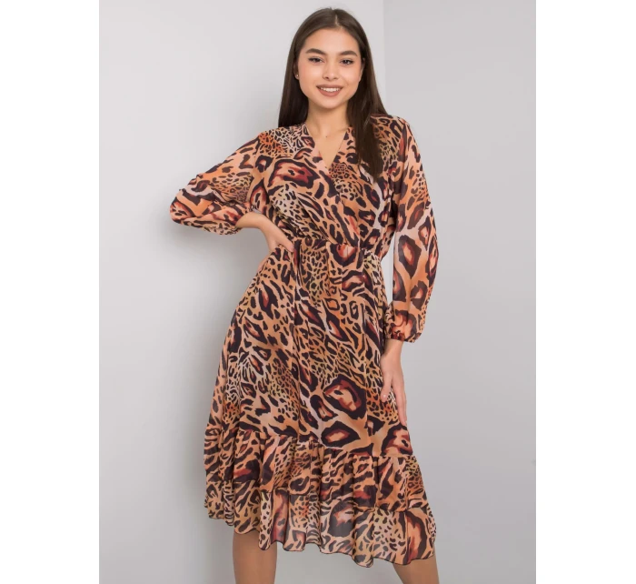 Šaty EM SK  světle hnědá model 16162016 - FPrice