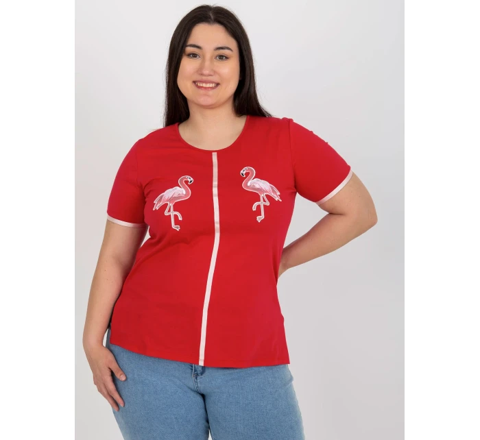 T shirt LK TS model 18617685 czerwony - FPrice T shirt LK TS model 18617685 czerwony - FPrice