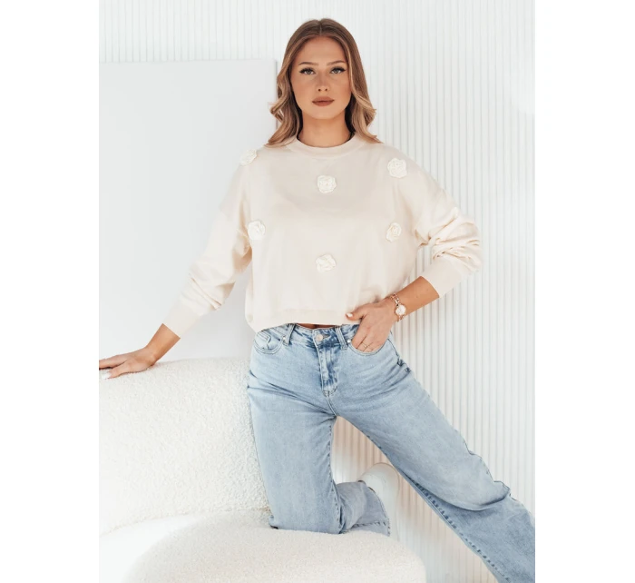 dámský svetr béžový model 21972972 - Dstreet dámský svetr béžový model 21972972 - Dstreet